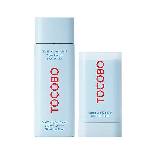 Duo Best Value- Bio Watery Sun cream + Cotton Sun stick Spf 50+ PA++++ - TOCOBO