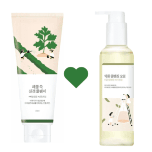 Calming Cleansing Set (Soybean Cleansing Oil + Pine Calming Cleansing Foam) – Round Lab